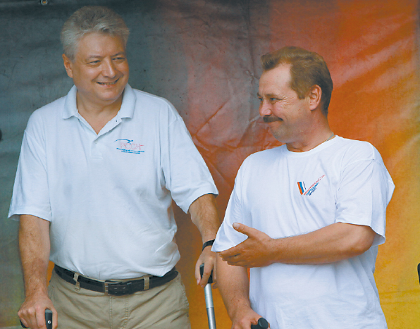 Президент РССИ Флюр Нурлыгаянов и председатель Тюменской областной организации  ВОИ Андрей Толстов
