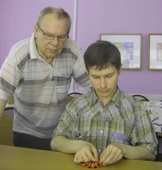 Н.П. Котов и его сын Коля