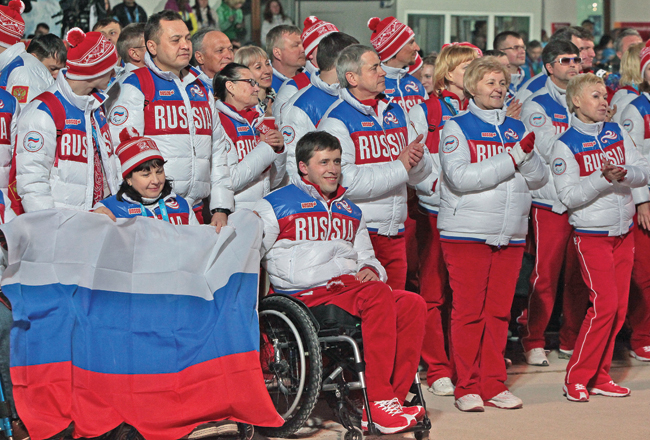 Сборная к стартам готова! На церемонии руководители Паралимпийского комитета России: Михаил Терентьев, Павел Рожков, Лидия Абрамова, Римма Баталова и другие