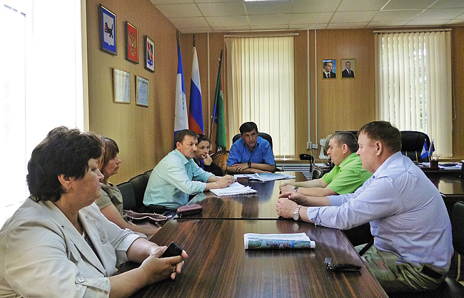 Встреча с мэром района С.Ю. Чонским